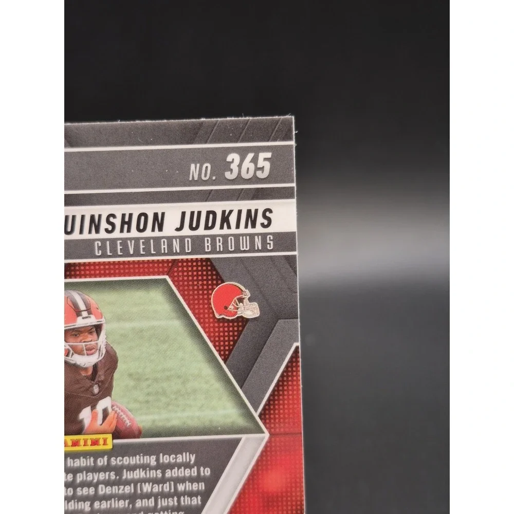 2025 Panini Mosaic Quinshon Judkins #365 Red & White Stripes (RC) Browns SP